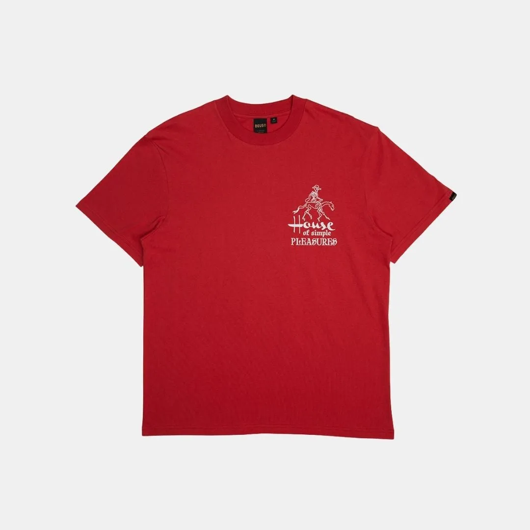 Deus Ex Machina Camperdown Address Tee Valiant Red