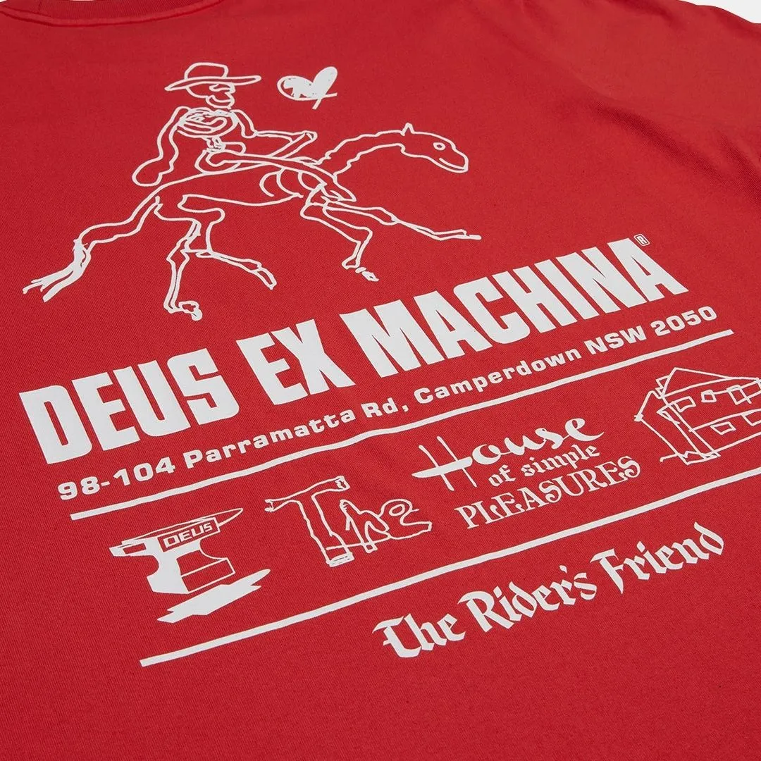 Deus Ex Machina Camperdown Address Tee Valiant Red