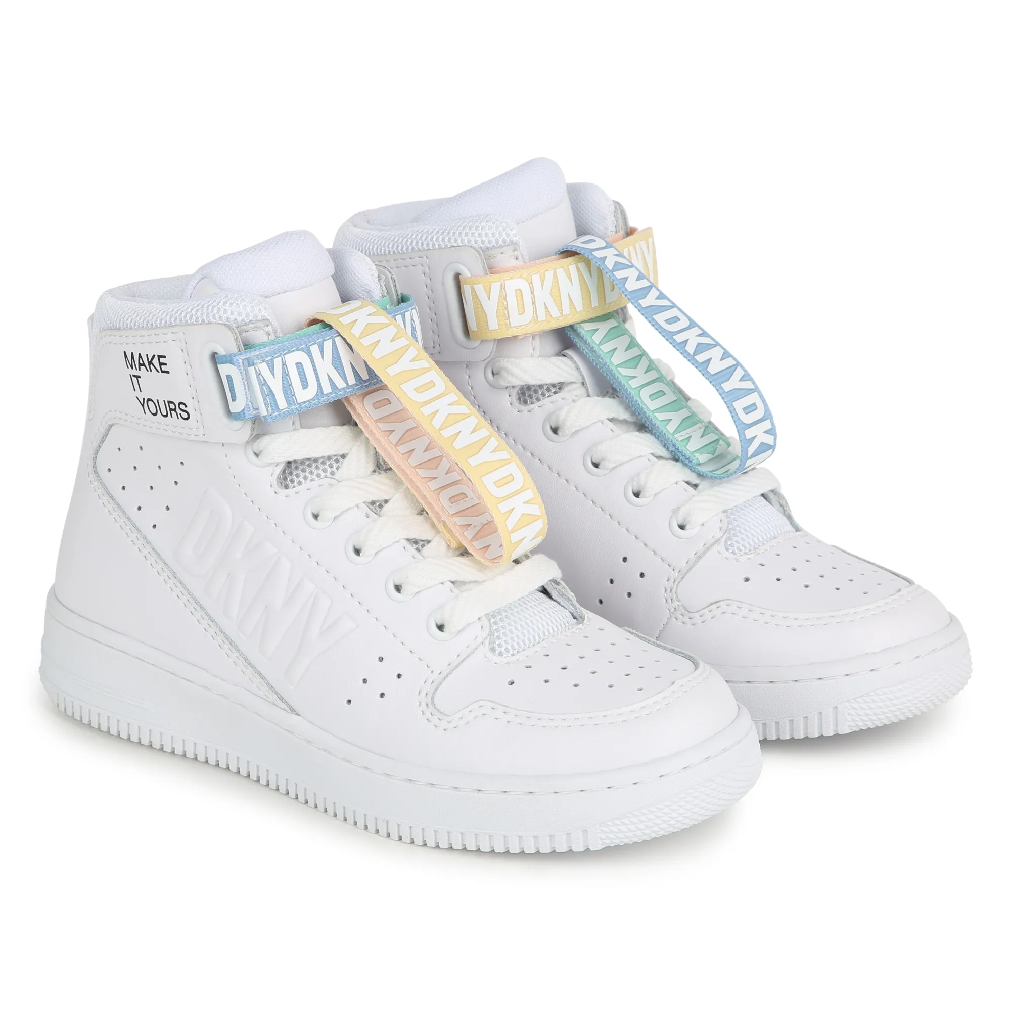 DKNY Deportivas de piel y cordones