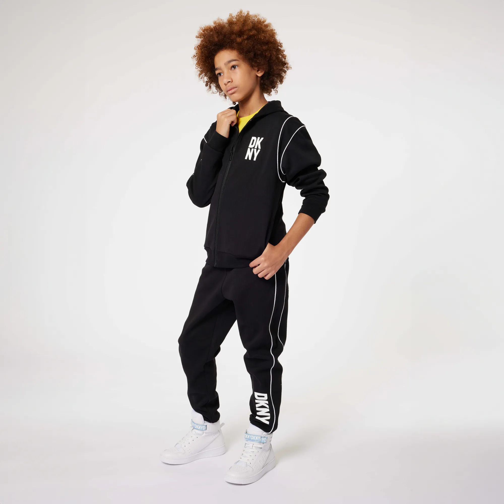 DKNY Deportivas de piel y cordones
