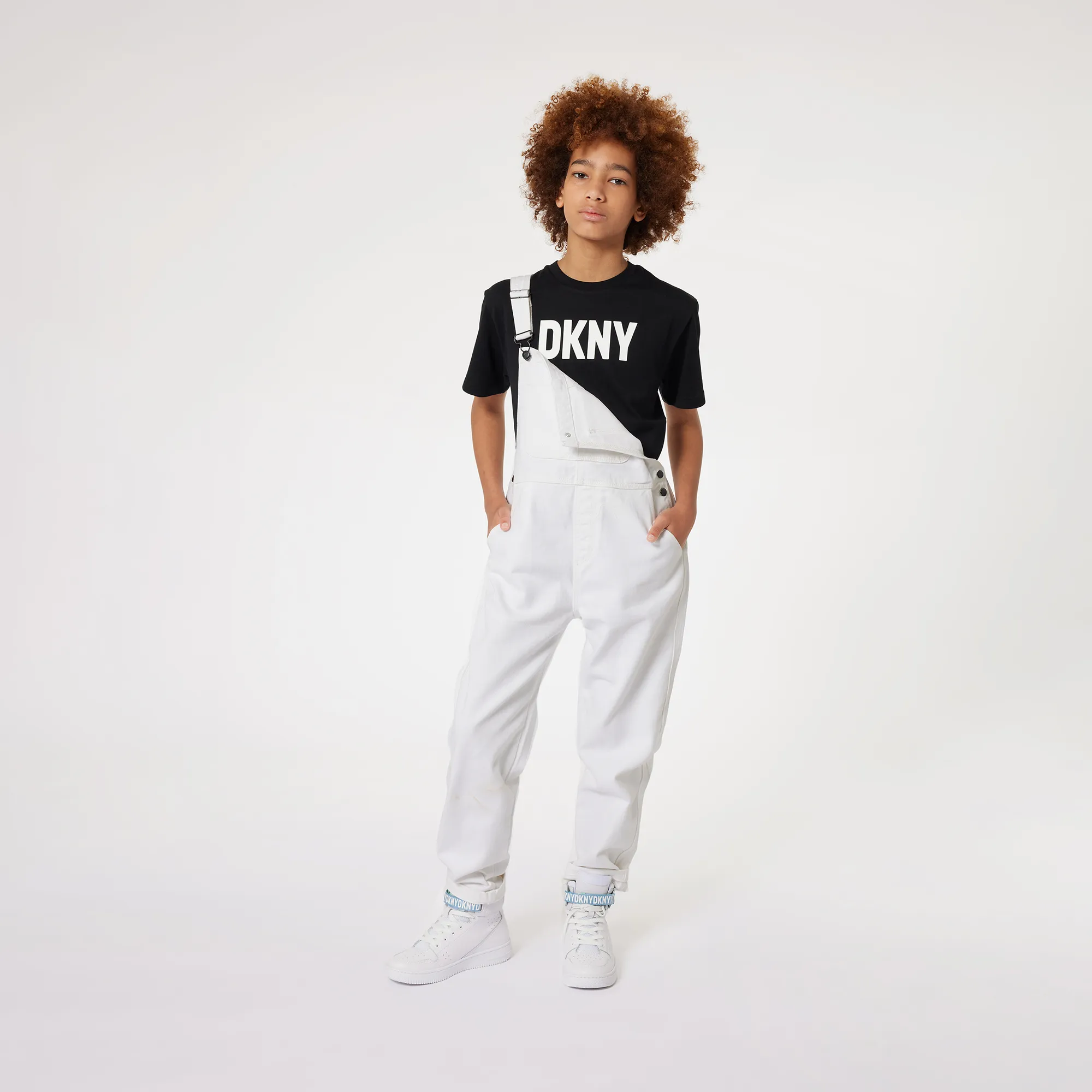 DKNY Deportivas de piel y cordones