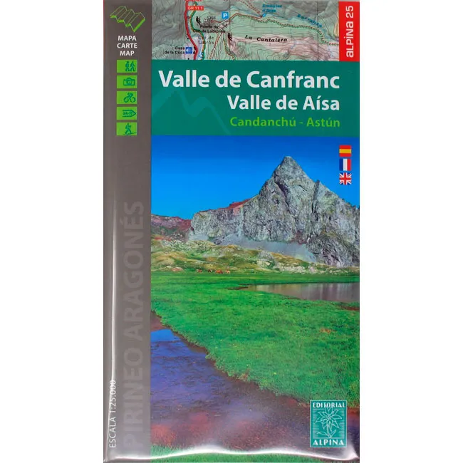 ed. alpina Valle de Canfranc (mapa 1:25000+carpeta)
