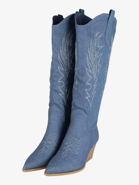 Fiori & Spine Botas tejanas mujer tacón