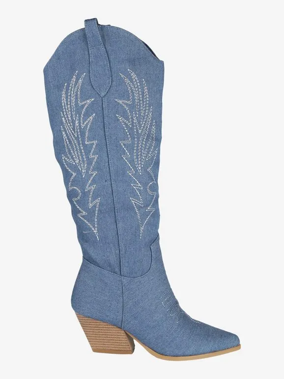 Fiori & Spine Botas tejanas mujer tacón