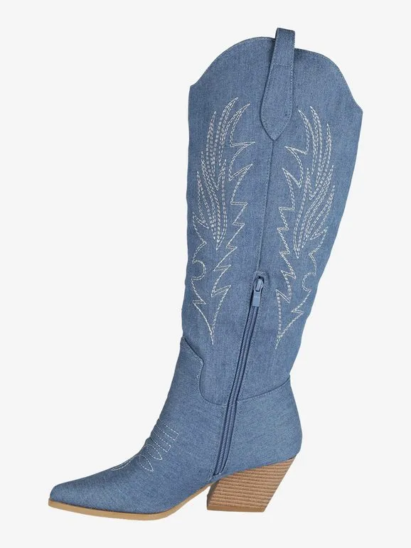 Fiori & Spine Botas tejanas mujer tacón