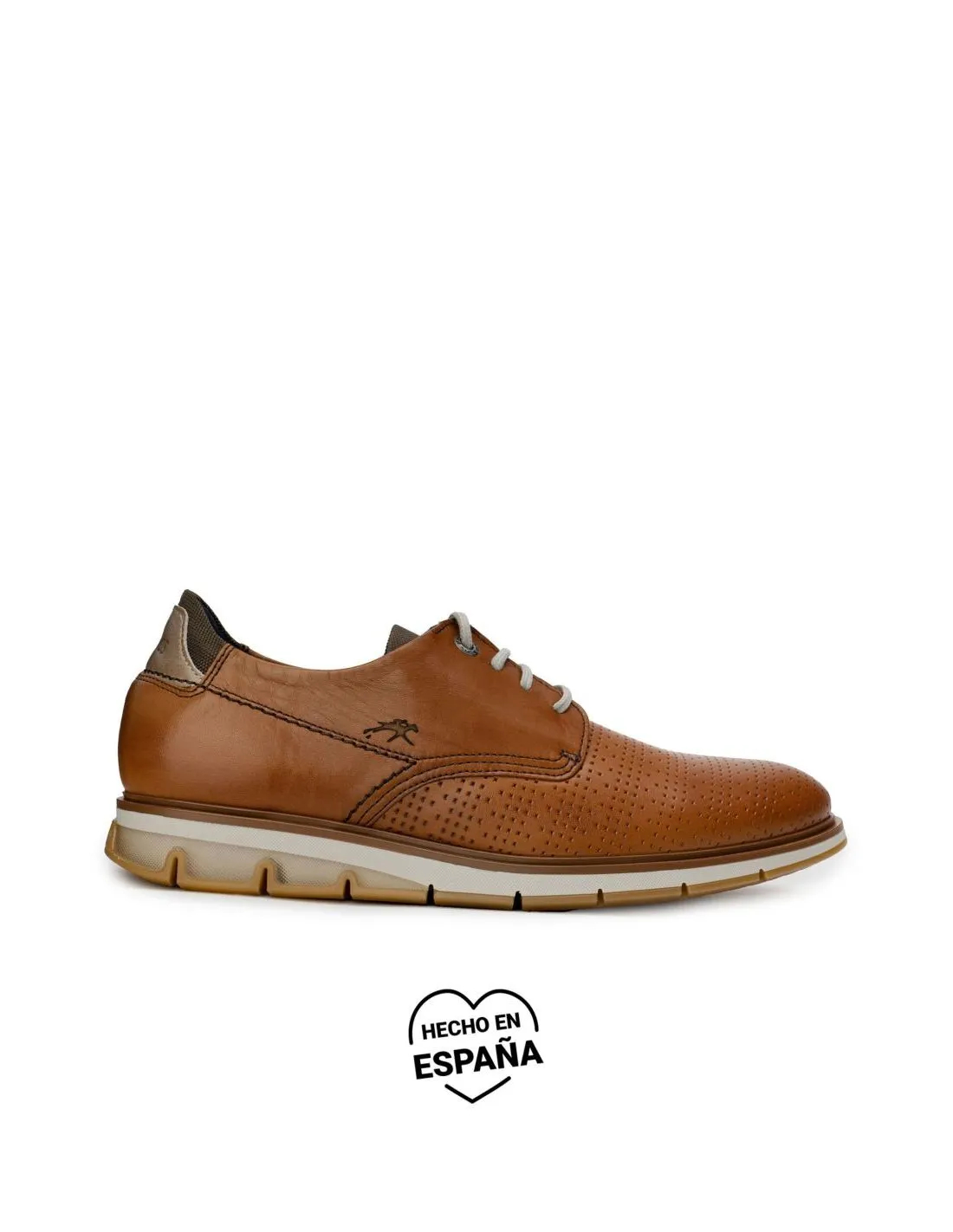FLUCHOS Zapatos Cordones Marrones Picados