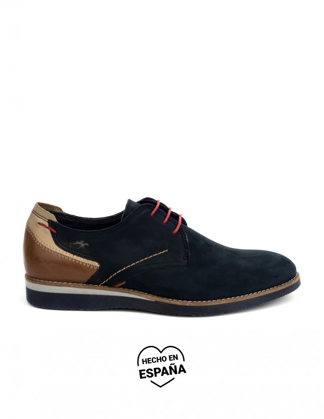FLUCHOS Zapatos Cordones Serraje Marino
