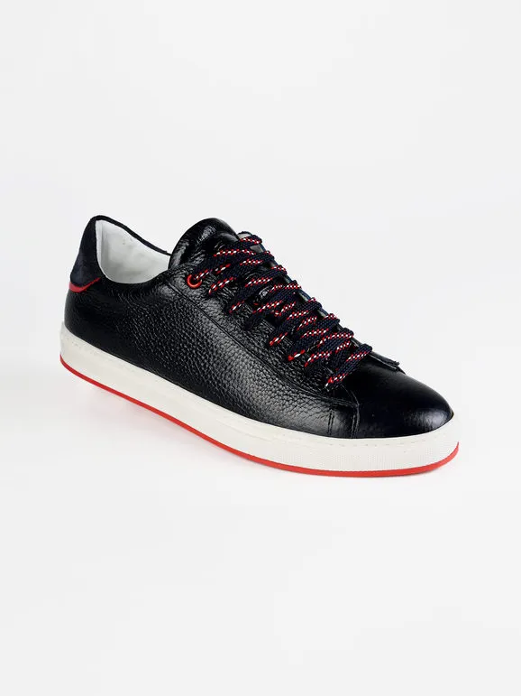 Freetime Zapatillas bajas de piel para hombre.