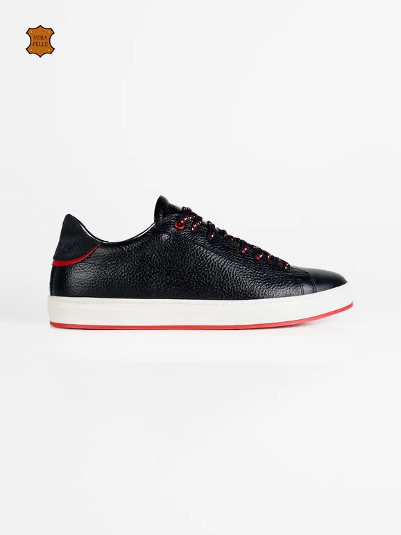 Freetime Zapatillas bajas de piel para hombre.
