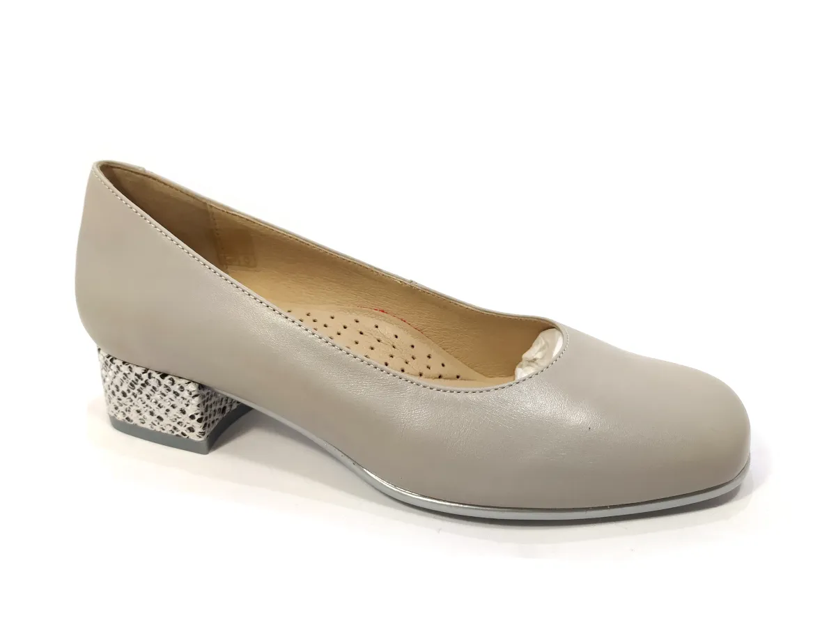 Galiana Salón PE 3cm tacón serp 1850 Gris