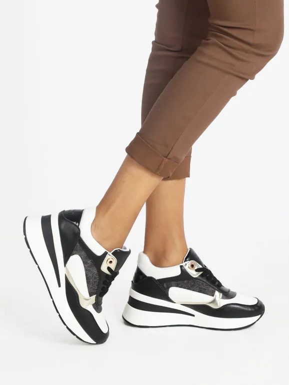 Gattinoni Zapatillas de mujer con cuña y estampados.