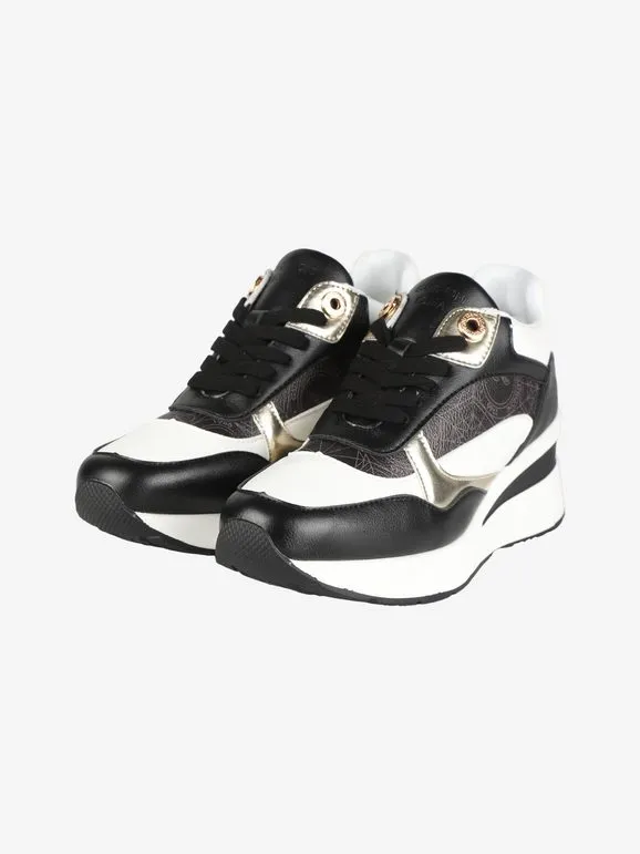 Gattinoni Zapatillas de mujer con cuña y estampados.