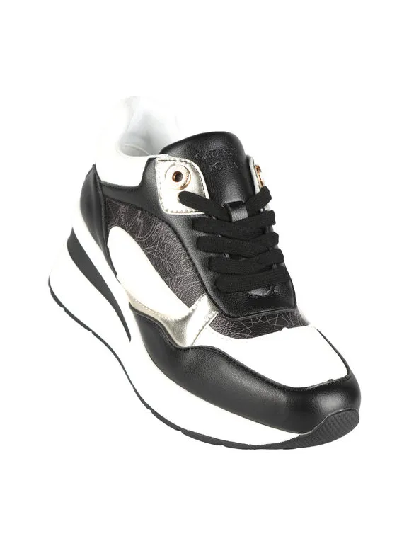 Gattinoni Zapatillas de mujer con cuña y estampados.