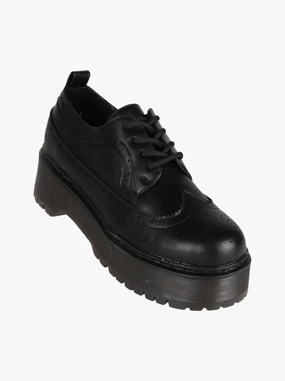 Gavi Oxfords de mujer con cordones y plataforma