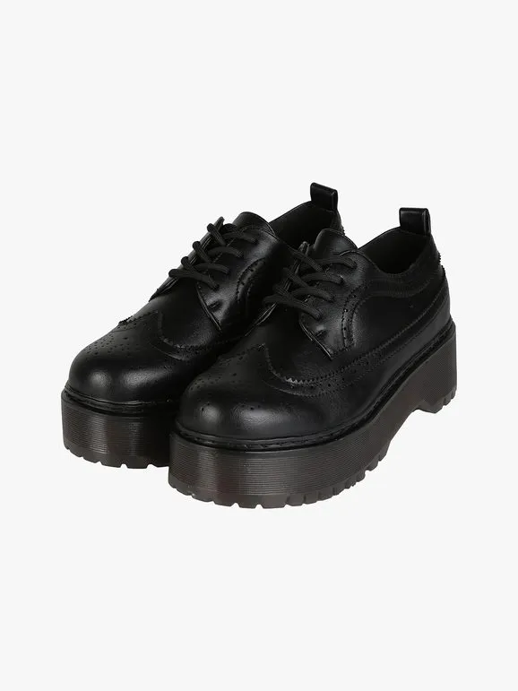 Gavi Oxfords de mujer con cordones y plataforma