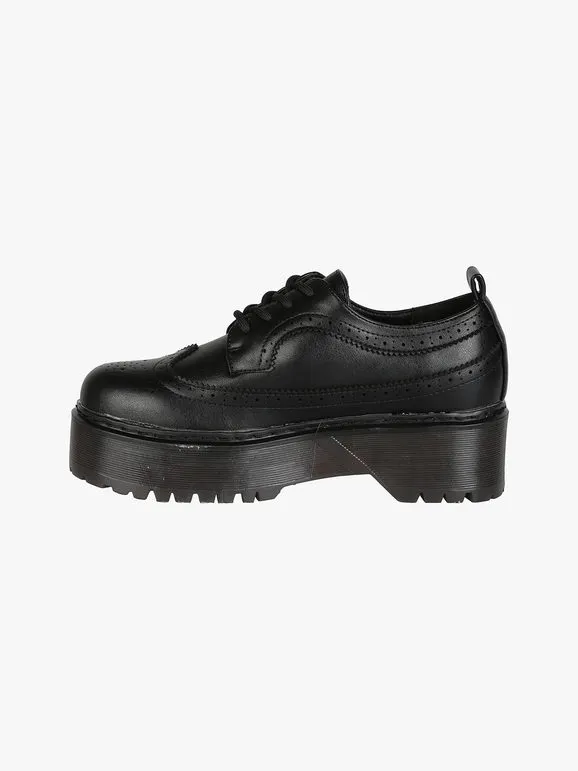 Gavi Oxfords de mujer con cordones y plataforma