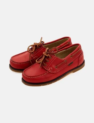 Gorila Mocasín rojo cordones