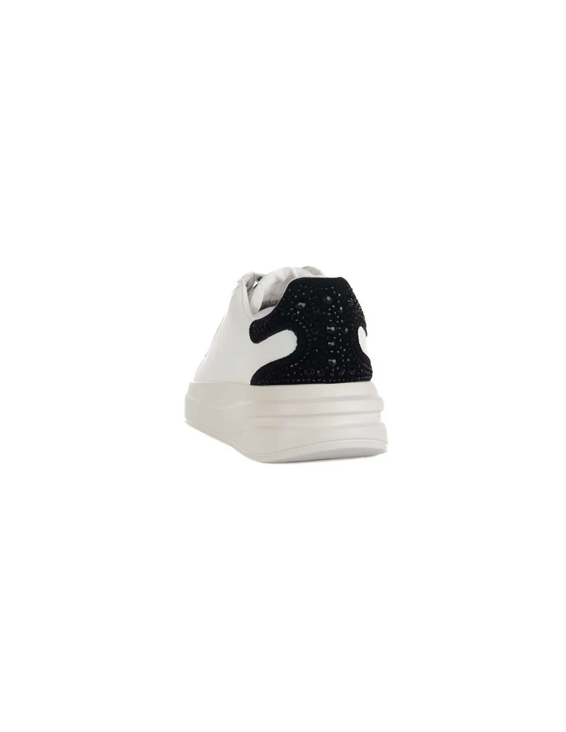 GUESS  ZAPATILLAS BLANCO Y NEGRO ELBINA FLTELBLEA12 MUJER