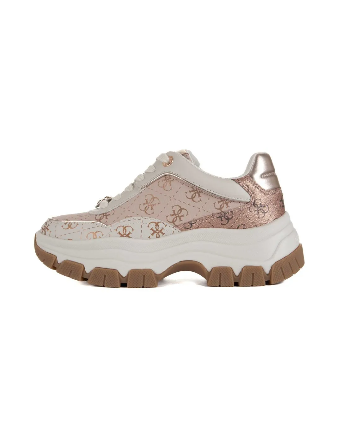 GUESS  ZAPATILLAS ROSA Y BLANCO BERRETT FLTBERFAL12 MUJER