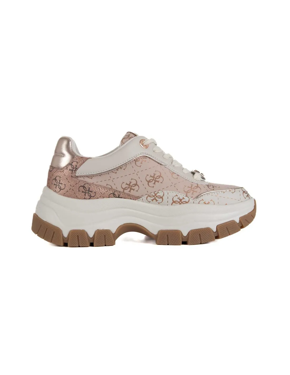 GUESS  ZAPATILLAS ROSA Y BLANCO BERRETT FLTBERFAL12 MUJER