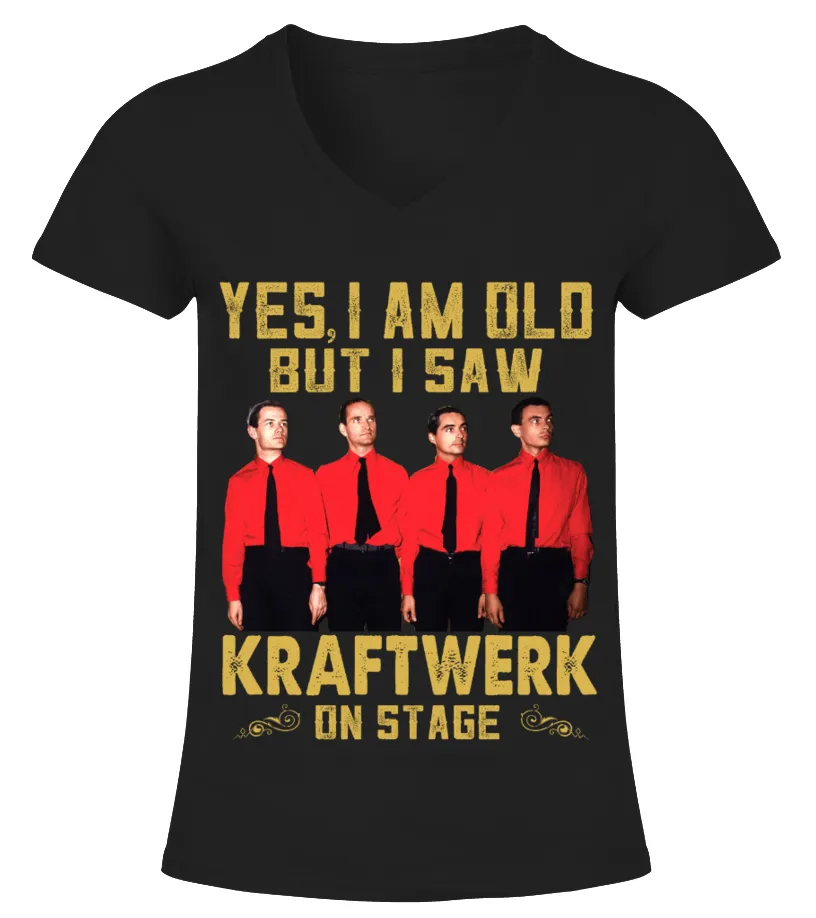 I SAW KRAFTWERK ON STAGE Camiseta cuello pico Mujer