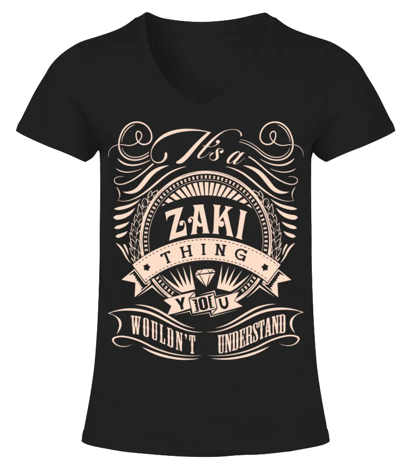 IT'S A ZAKI THING  NAME CAMISETA CUELLO PICO MUJER
