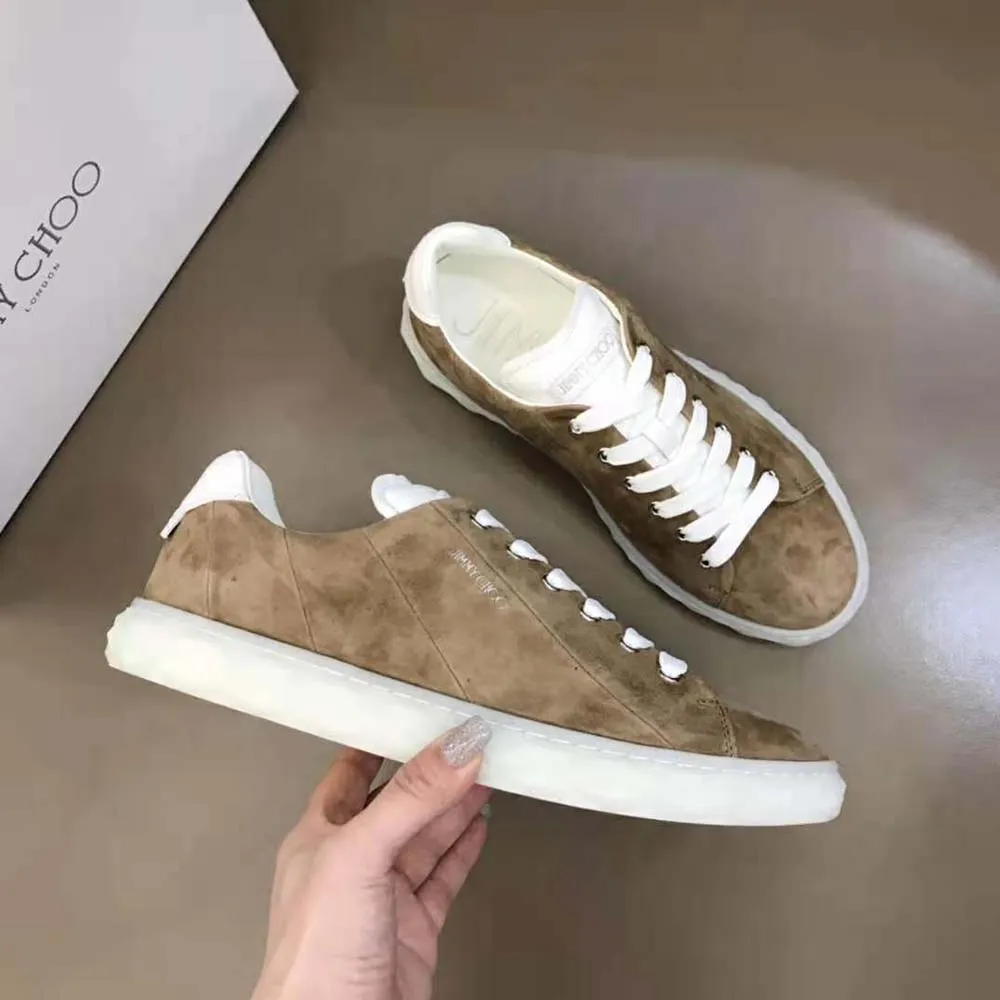 Jimmy Choo Zapatillas Bajas Diamond Light/F Sun De Ante Y Napa Sol Mujer