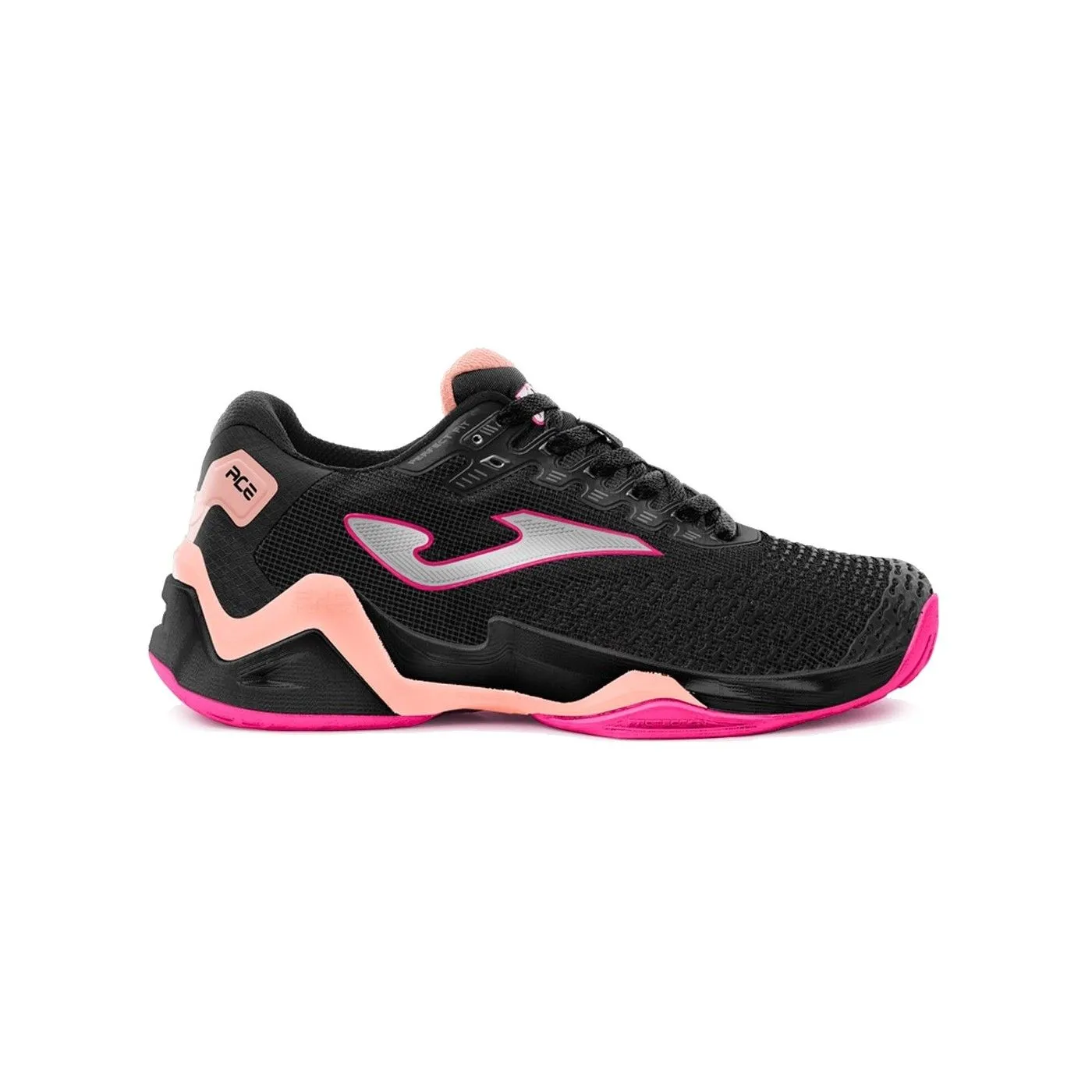 Joma Ace Pro 22 Clay Negro Rosa Mujer