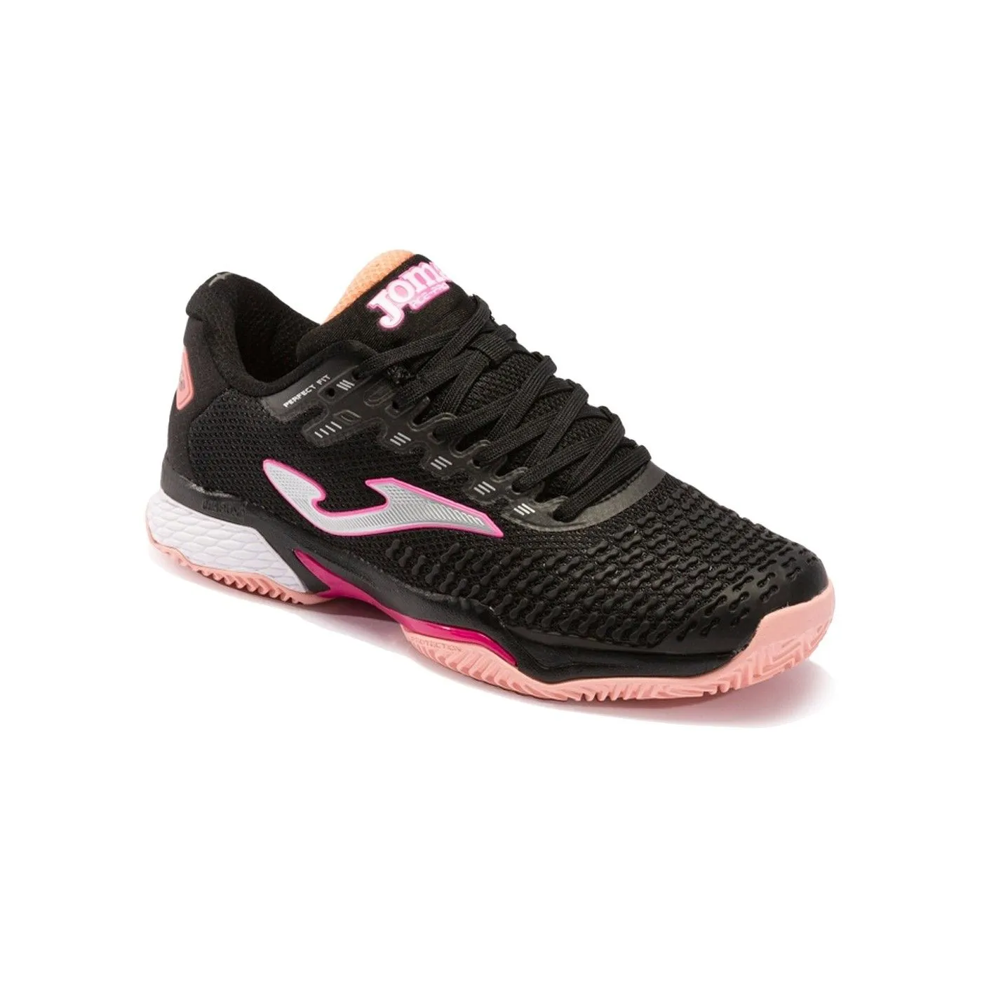 Joma Ace Pro 22 Clay Negro Rosa Mujer