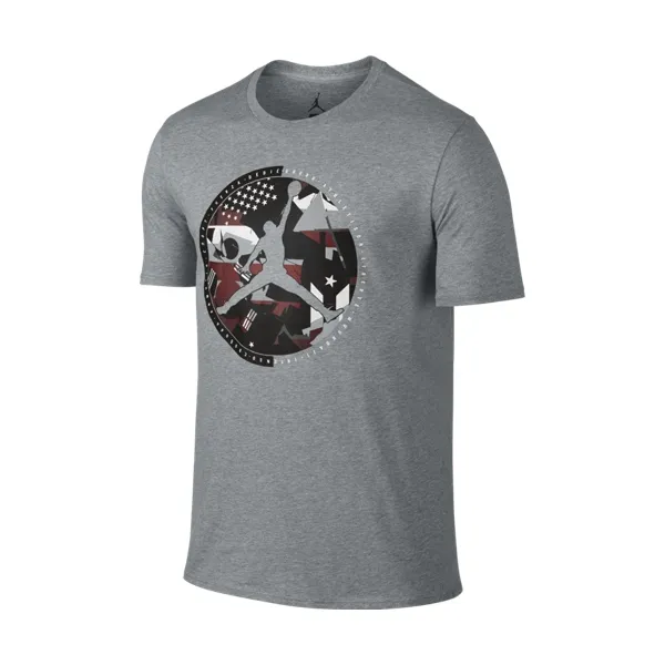 Jordan Camiseta AJ 9 Globe (064/dk grey heather/white)