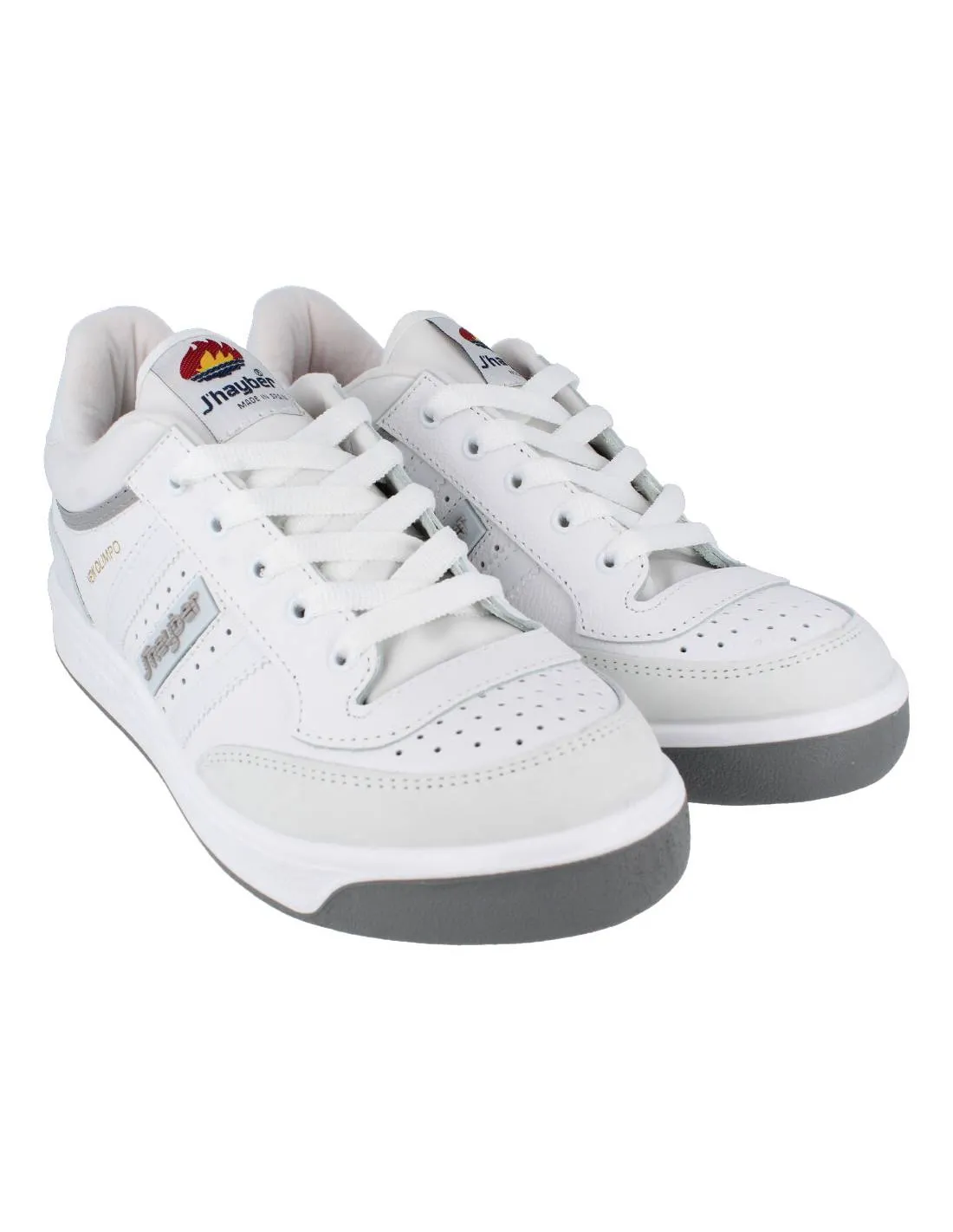 J´HAYBER  ZAPATILLAS CLáSICAS NEW OLIMPO BLANCO Y GRIS