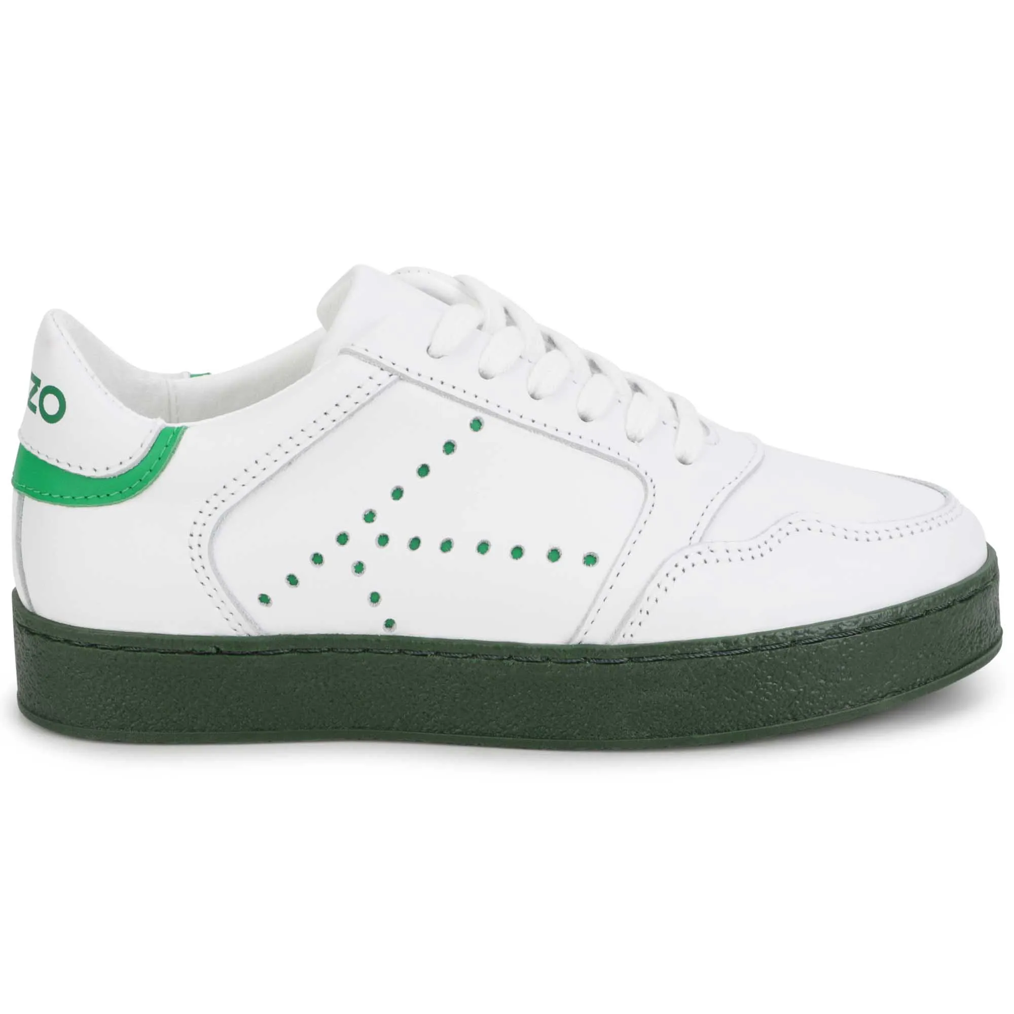 KENZO KIDS Deportivas de piel y cordones