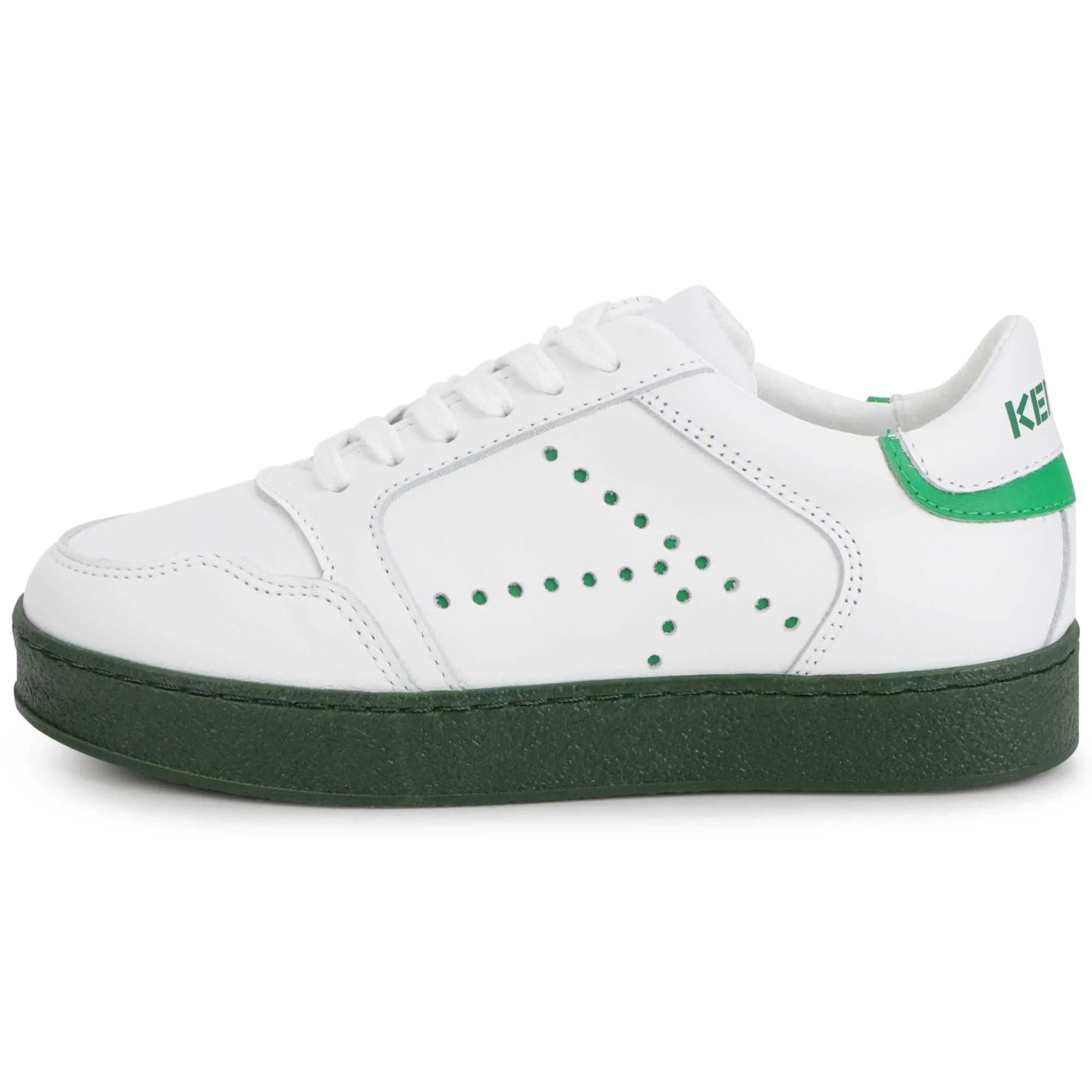 KENZO KIDS Deportivas de piel y cordones