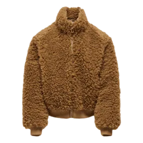 Kids Only Ellie Sherpa Bomber Brown