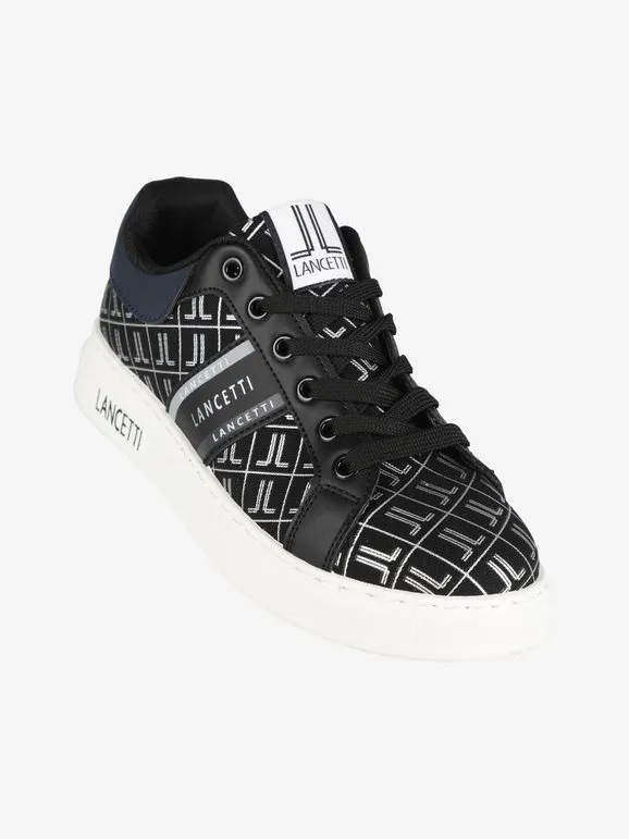 Lancetti Zapatillas de mujer con cordones y logo.