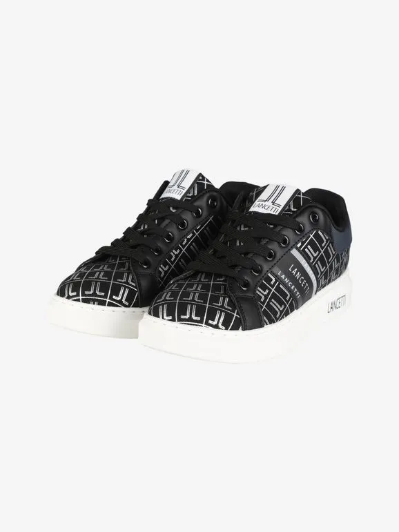 Lancetti Zapatillas de mujer con cordones y logo.