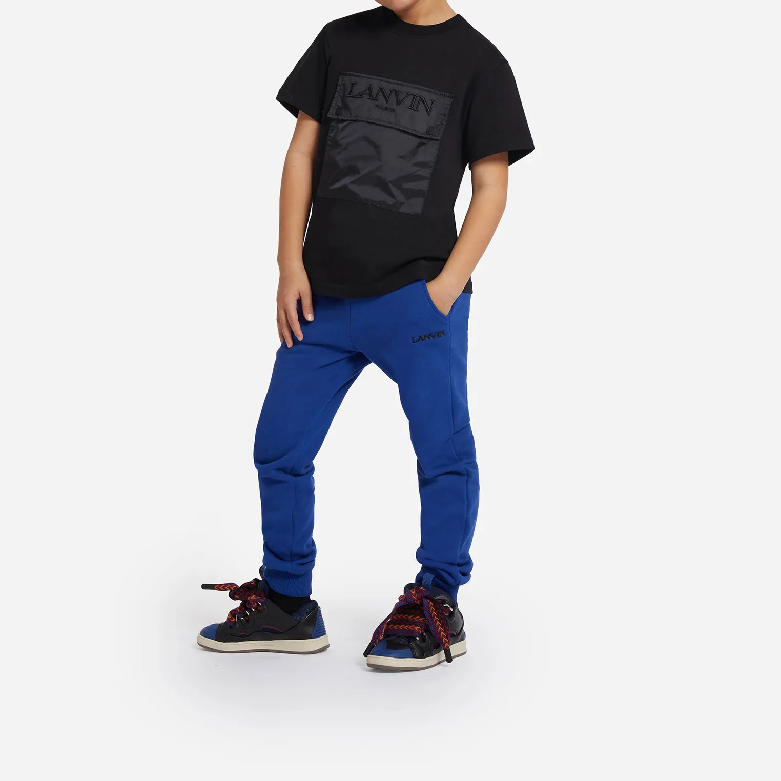LANVIN Deportivas de piel y cordones