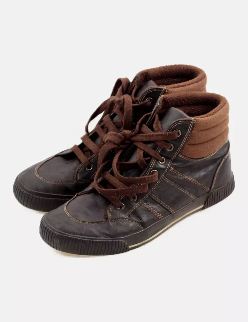 Livergy Botín marrón cordones