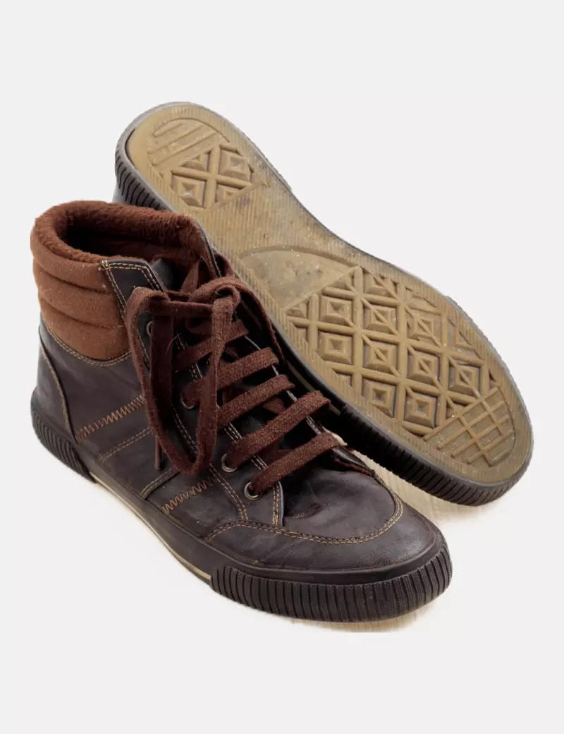 Livergy Botín marrón cordones