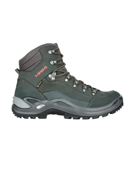 LOWA Botas Renegade GTX Mid Mujer Anthracite/Mandarin