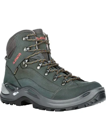 LOWA Botas Renegade GTX Mid Mujer Anthracite/Mandarin