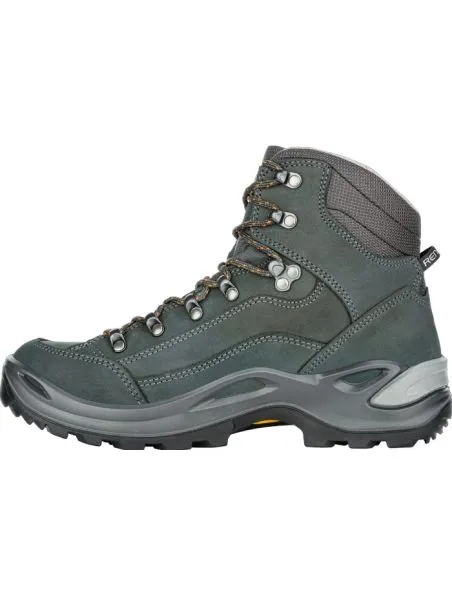 LOWA Botas Renegade GTX Mid Mujer Anthracite/Mandarin