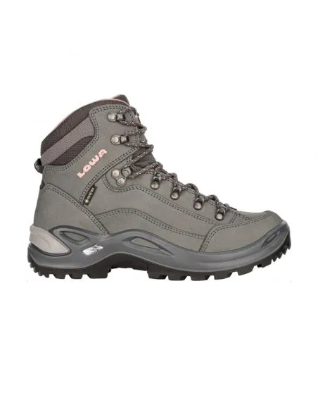 LOWA Botas Renegade GTX Mid Mujer Graphite/Rosè
