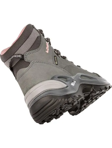LOWA Botas Renegade GTX Mid Mujer Graphite/Rosè