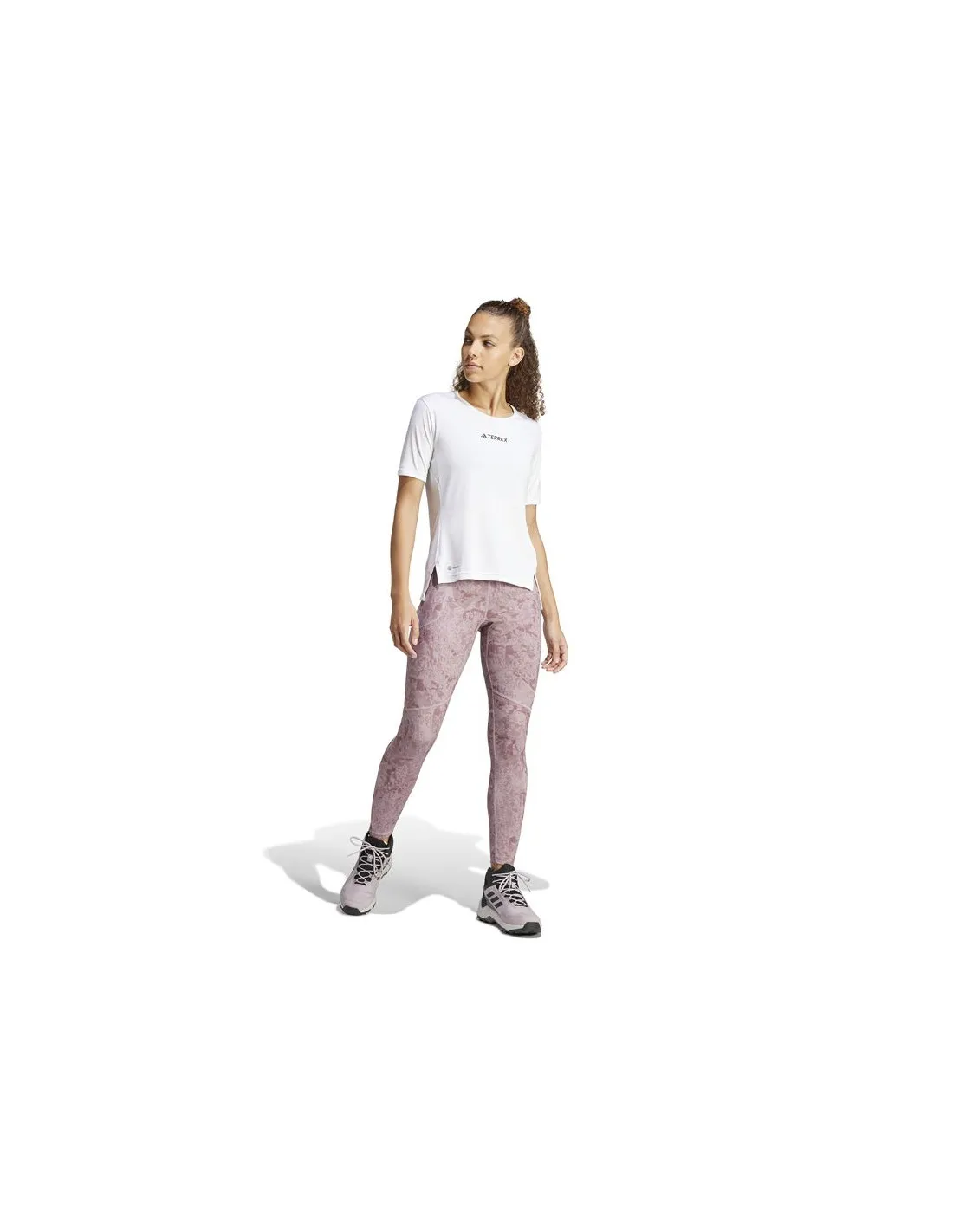 Mallas de Senderismo adidas Terrex Multi Allover Mujer Morado