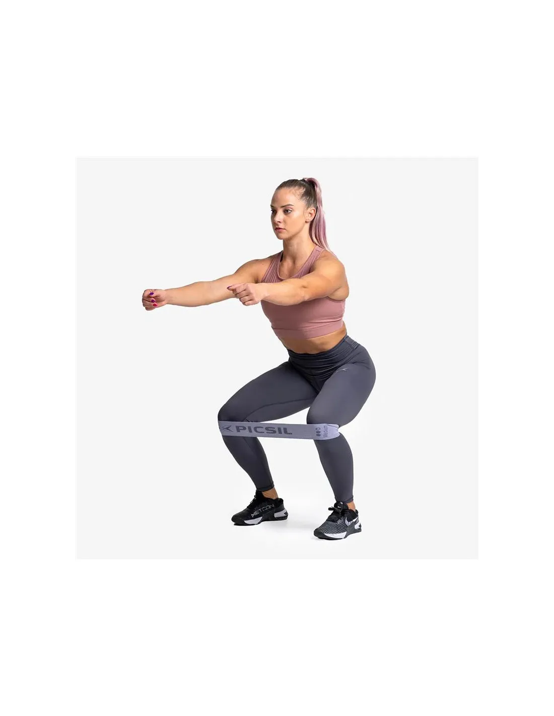 Mallas Deportivas Piscil Core Mujer Gris