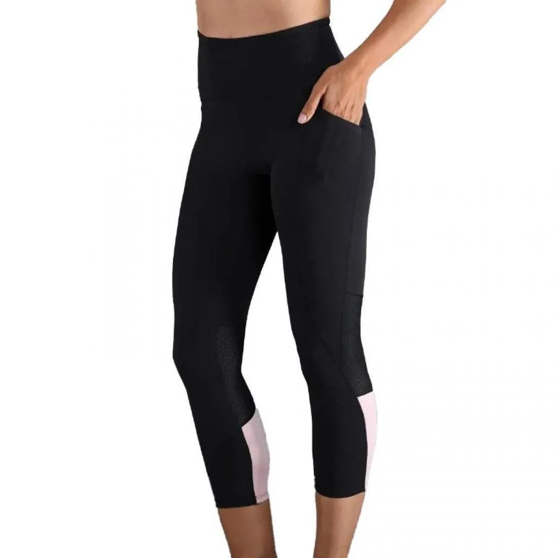 Mallas Endless Indy 7/8 Negro Rosa Cristal | Endless
