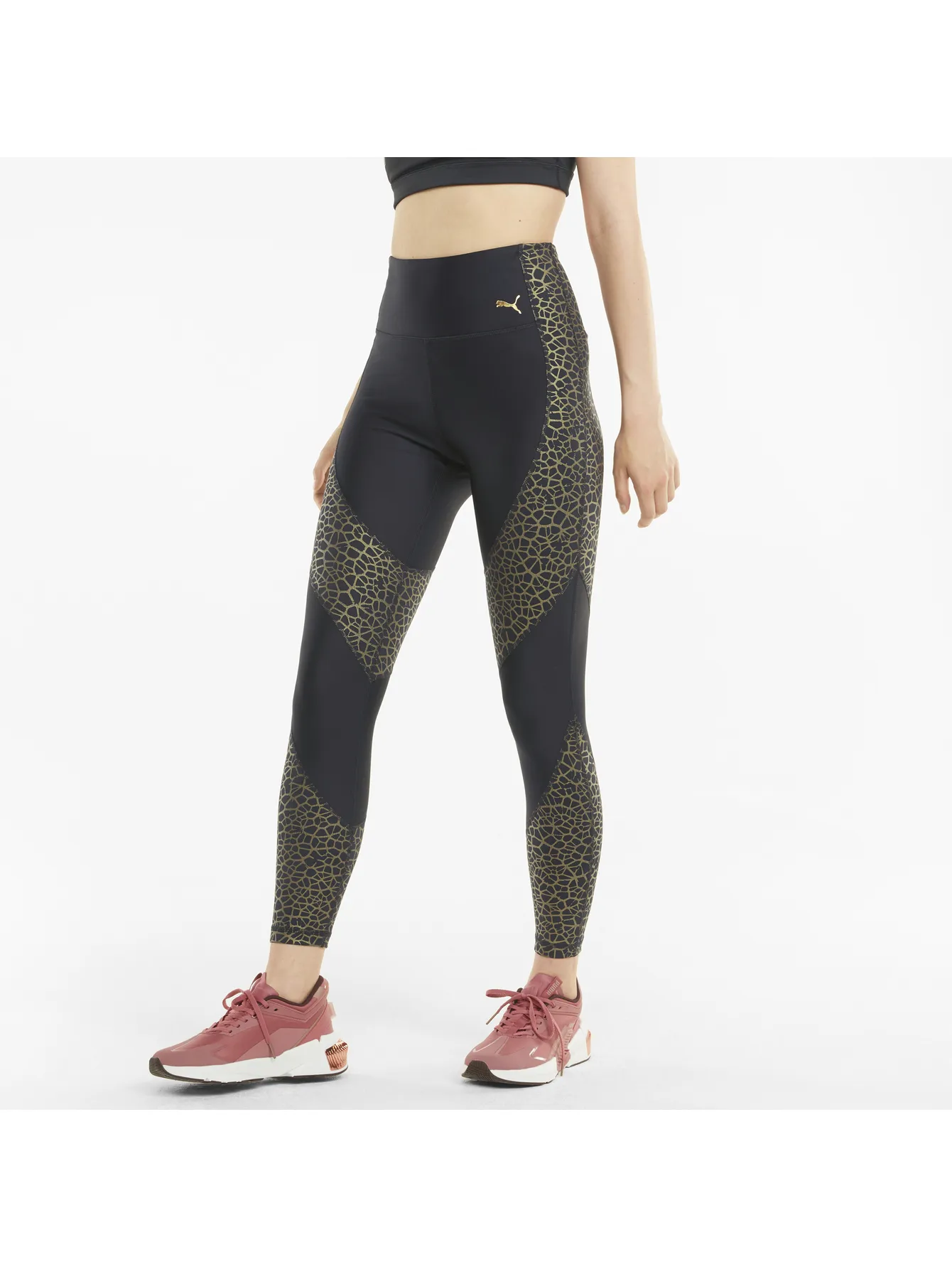 Mallas Puma Train Print High Waist Para Mujer