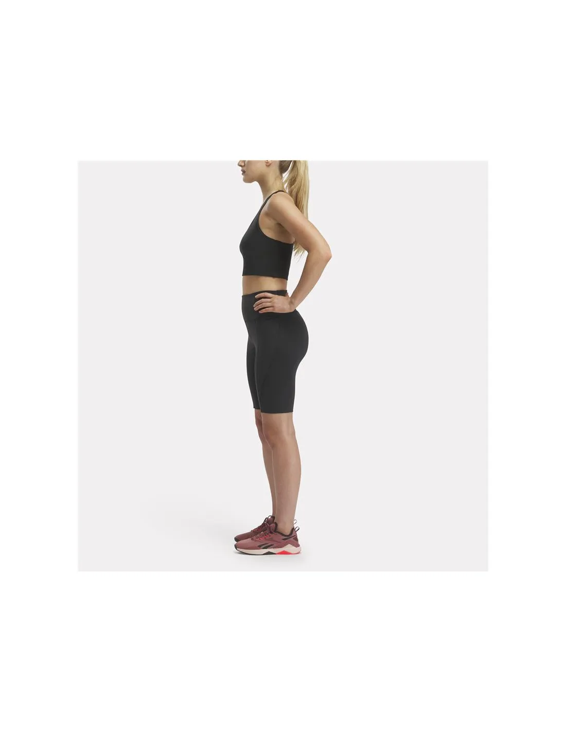 Mallas Reebok Identity Sl Fitted Short Mujer Negro