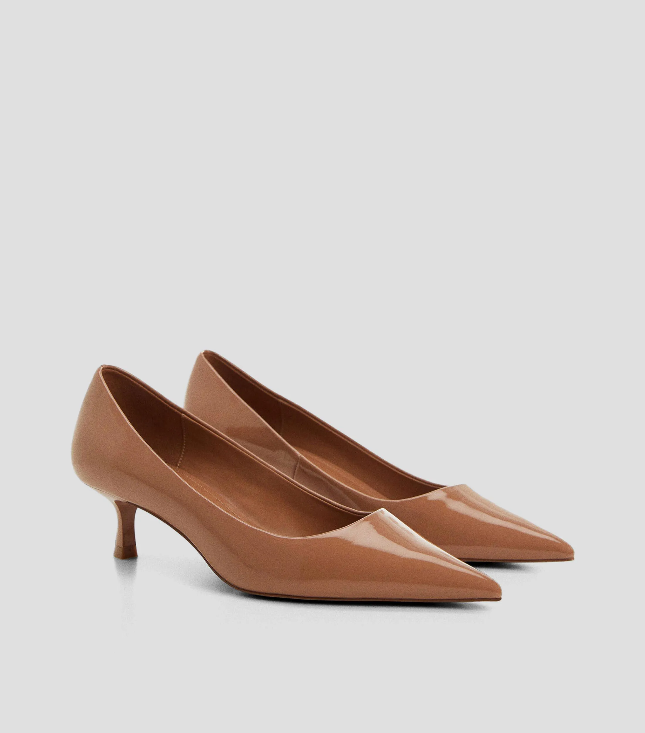 Mango Zapatillas de Tacón Bajo Cuadrado Mujer